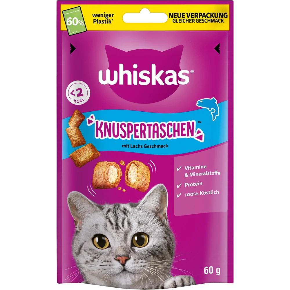 Whiskas Knuspertaschen med lax