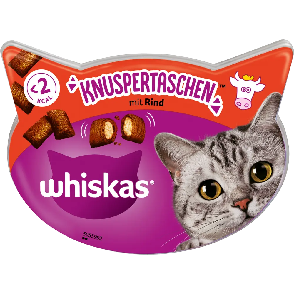 Whiskas Knuspertaschen med Nötkött