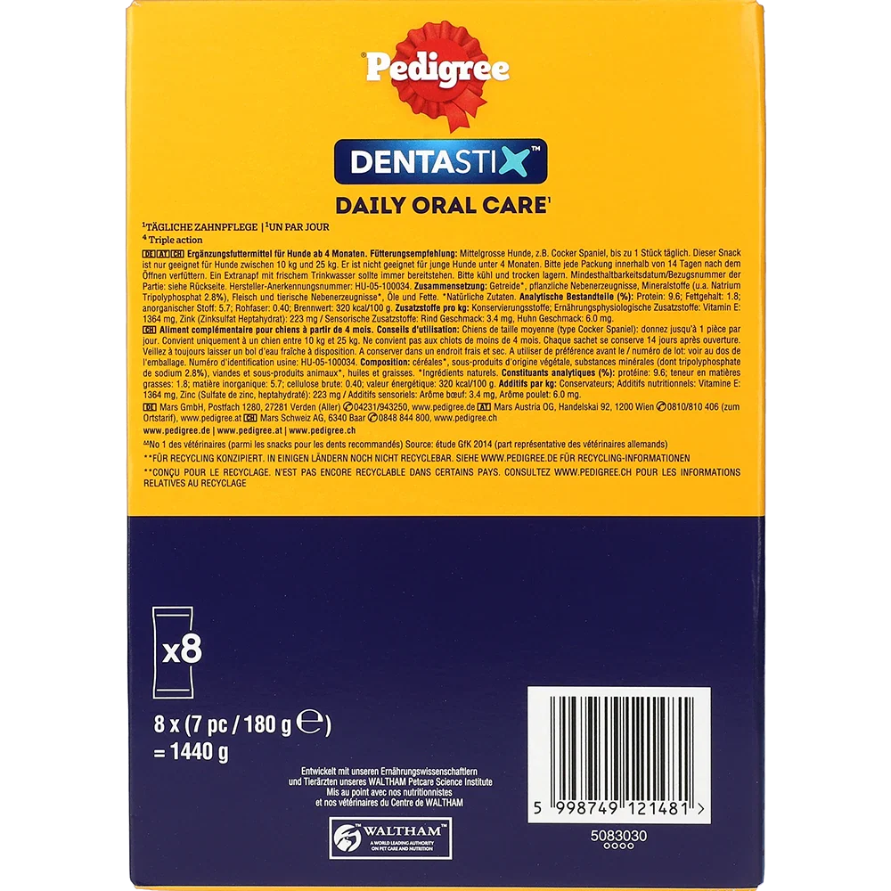 Pedigree DentaStix MP für mittlere Hunde 56er
