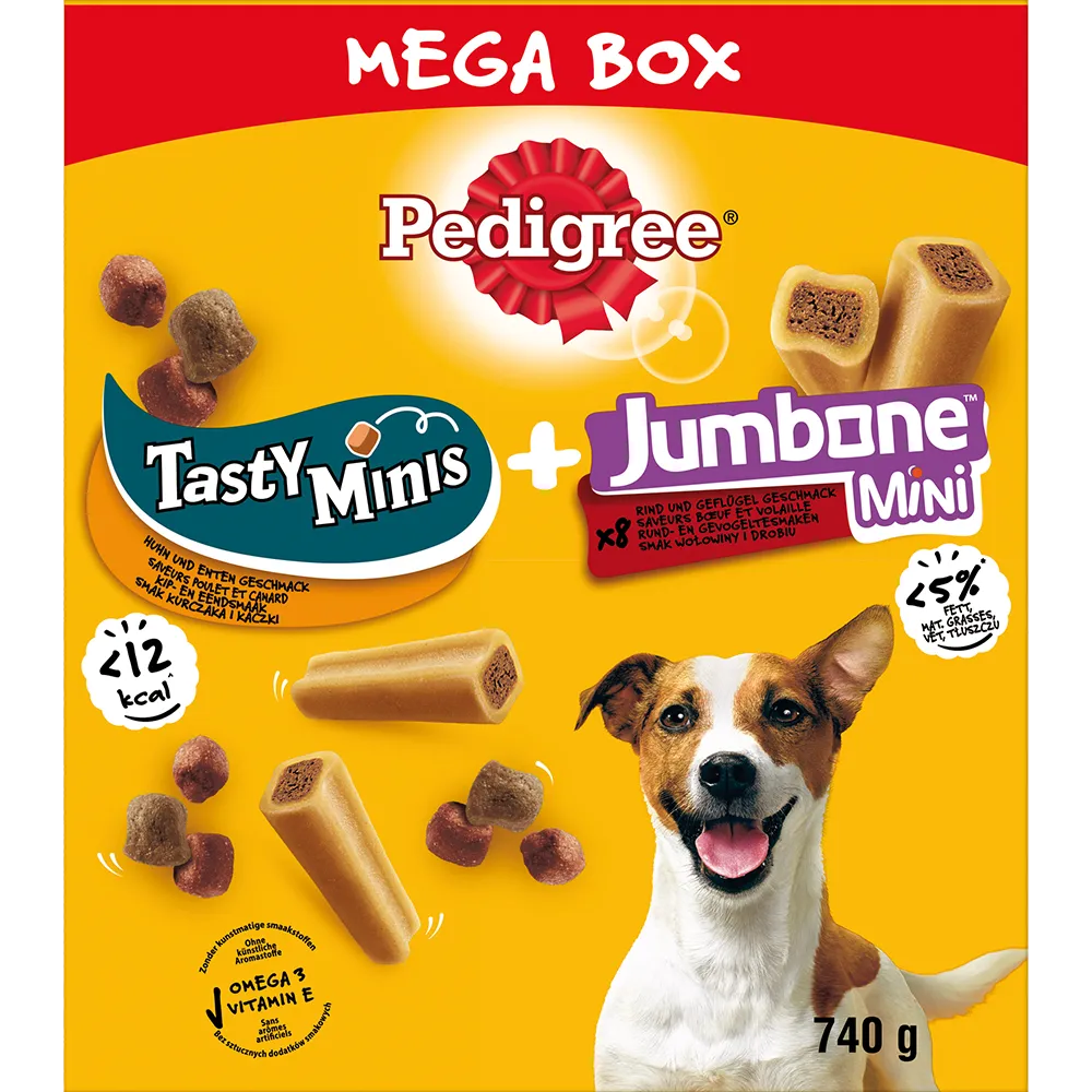 Pedigree Tasty Minis u.Jumbone Mini Mega