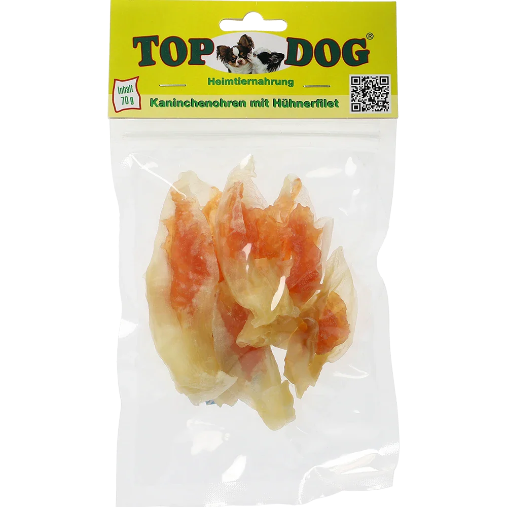 Top Dog Kaninchenohren mit Huhn