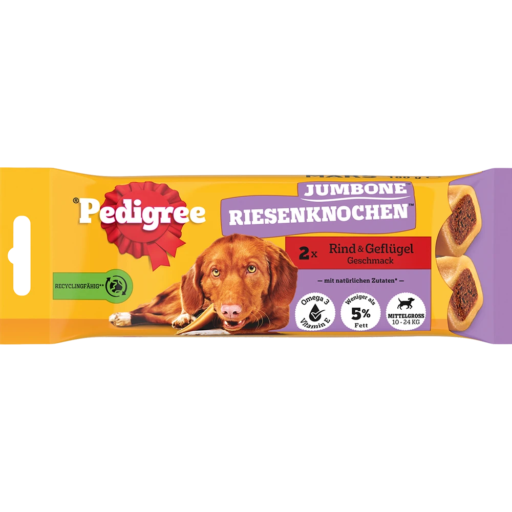Pedigree Jumbone Riesenknochen Rind/Geflügel