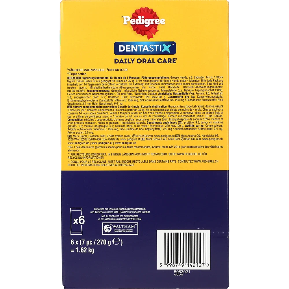 Pedigree Dentastix MP für große Hunde 42er