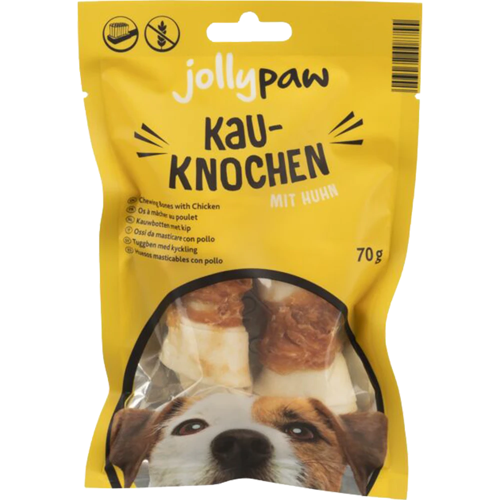 JP Kauknoten Huhn weiß 11 cm 2er