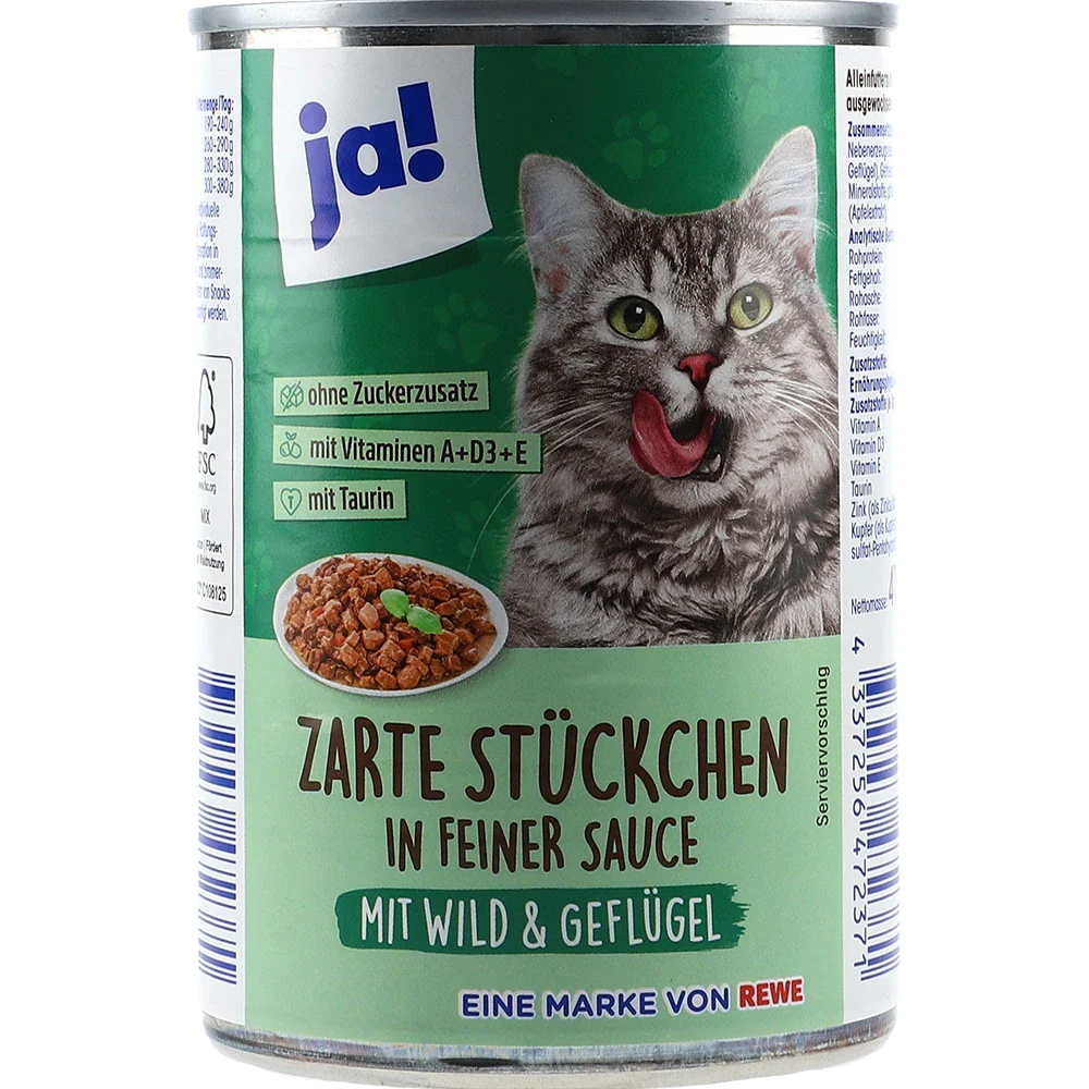 ja! Zarte Stückchen Wild Geflügel