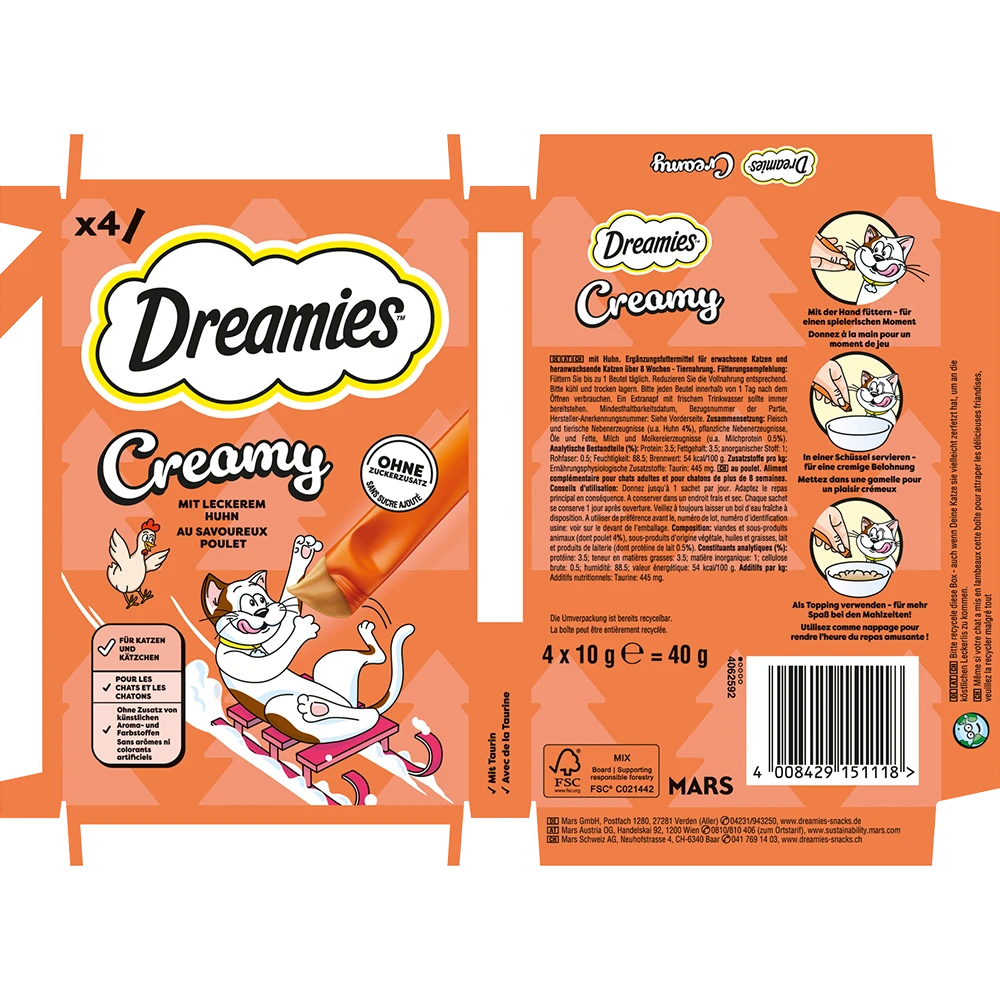Dreamies Creamy Huhn