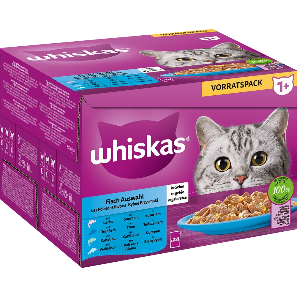 Whiskas Fisch Auswahl Gelee