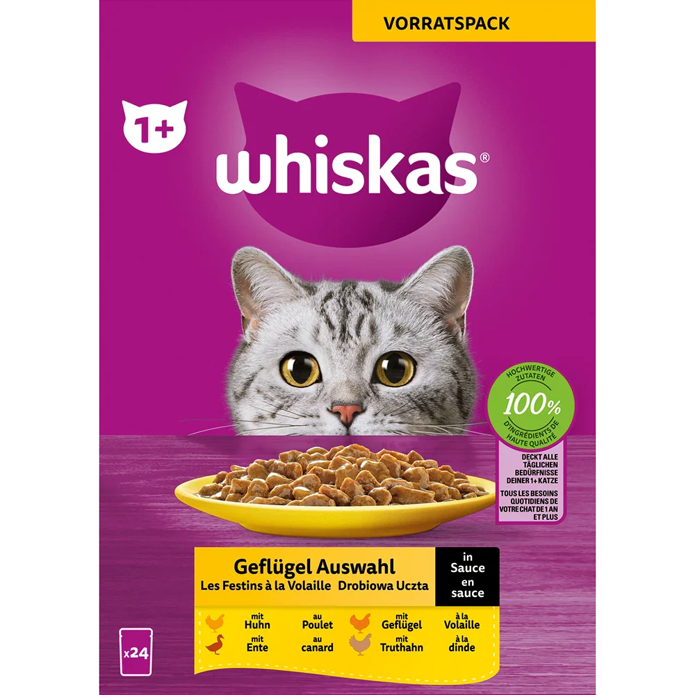 Whiskas Fågel i Sås 1+