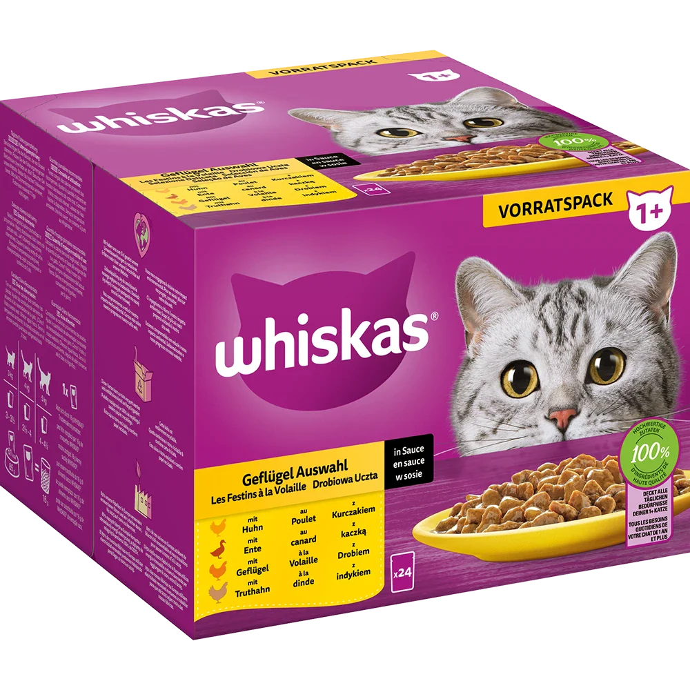 Whiskas Fågel i Sås 1+