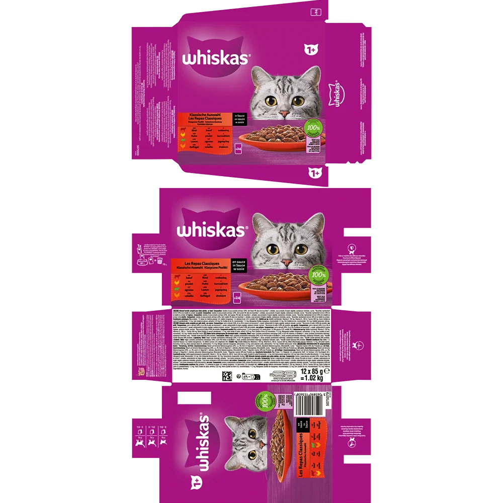 Whiskas Klassisk Urval Sås