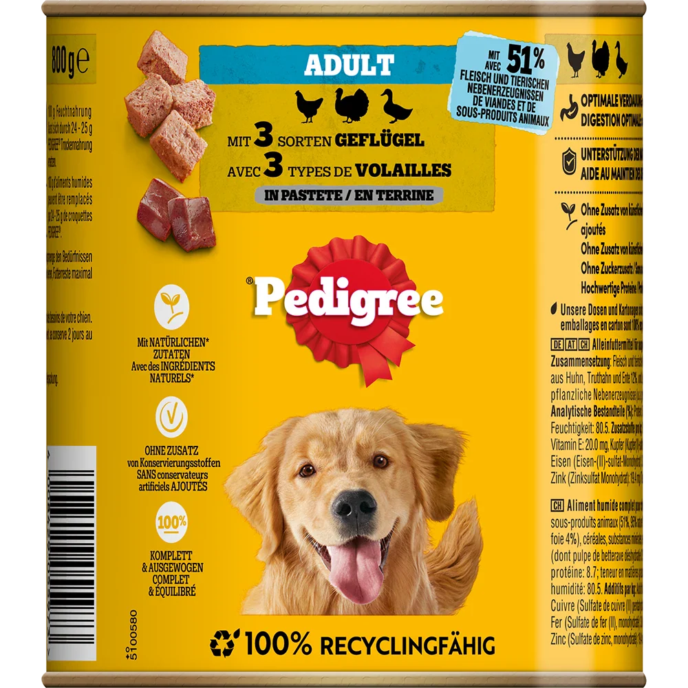 Pedigree 3 Sorten Geflügel