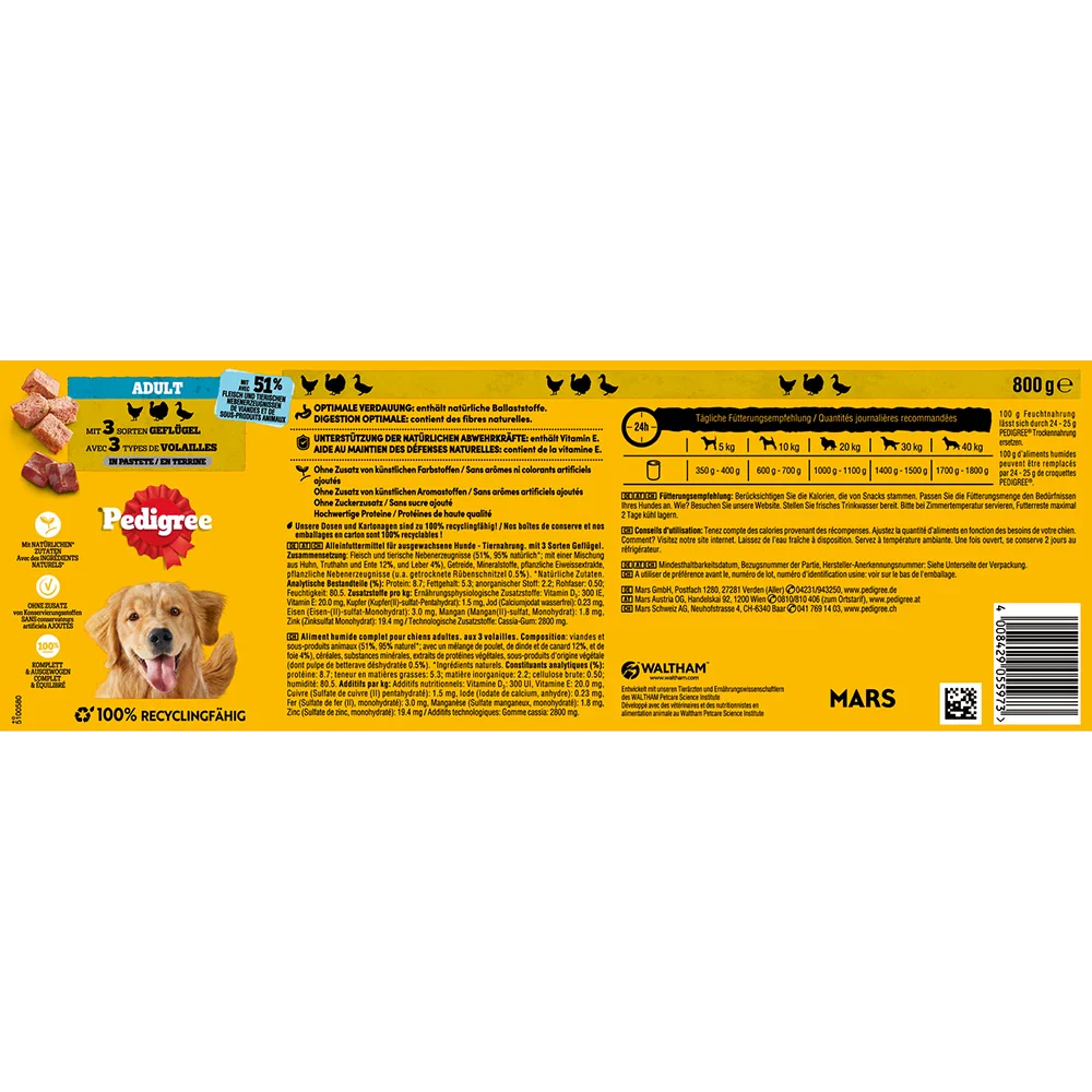 Pedigree 3 Sorten Geflügel