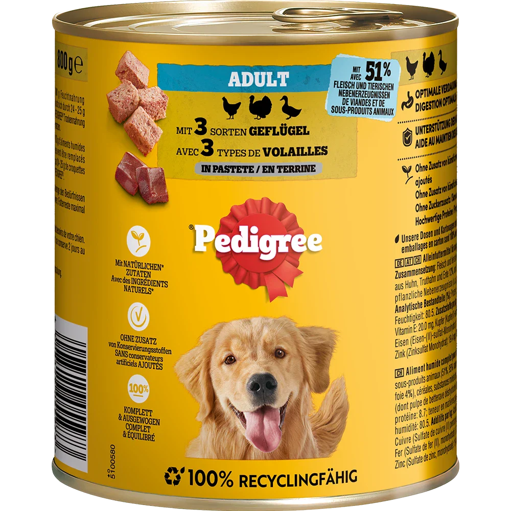 Pedigree 3 Sorten Geflügel