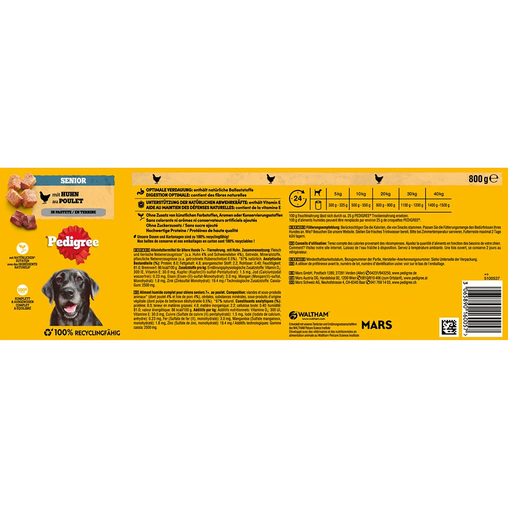 Pedigree Senior Pastete Huhn