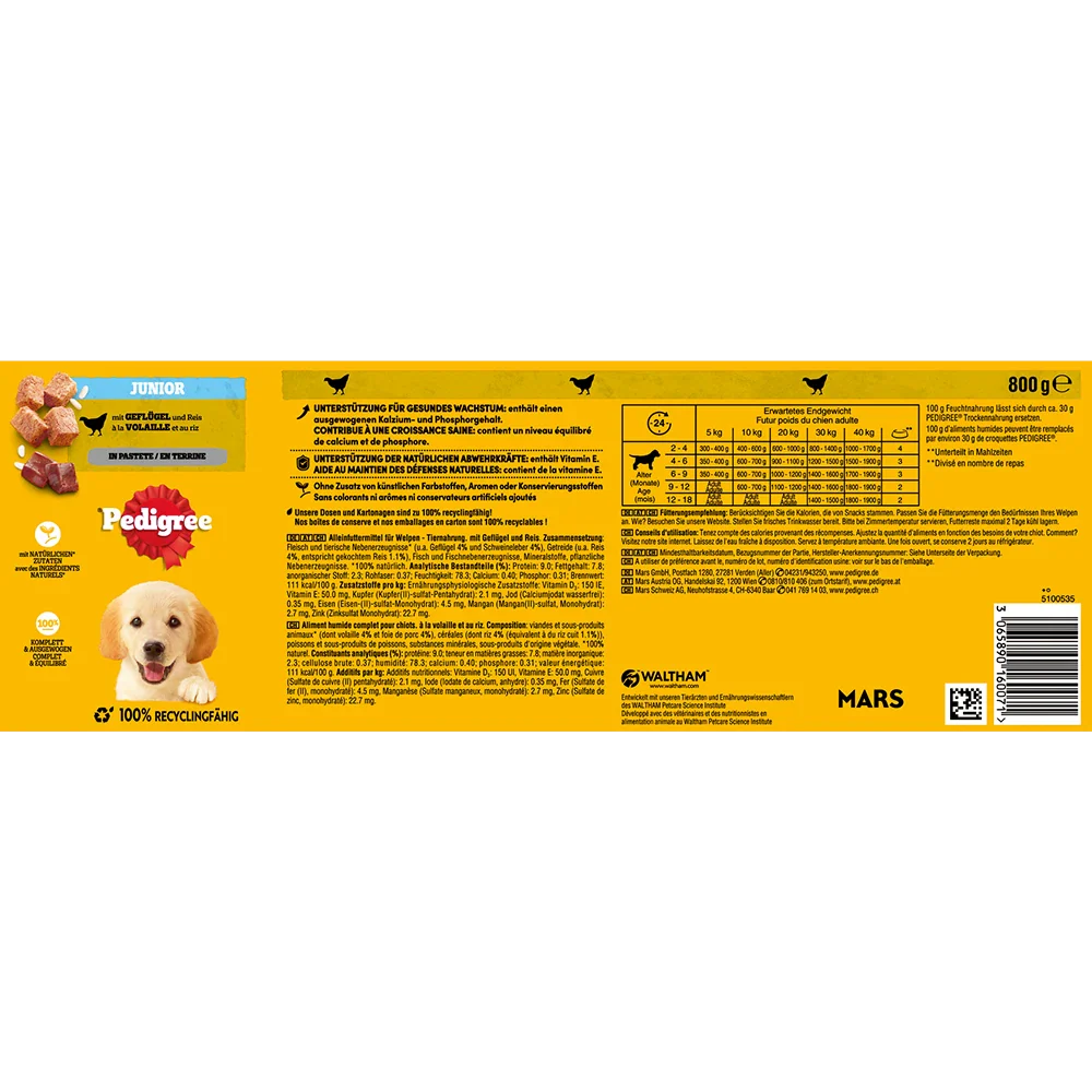 Pedigree Junior Paté Fjerkræ